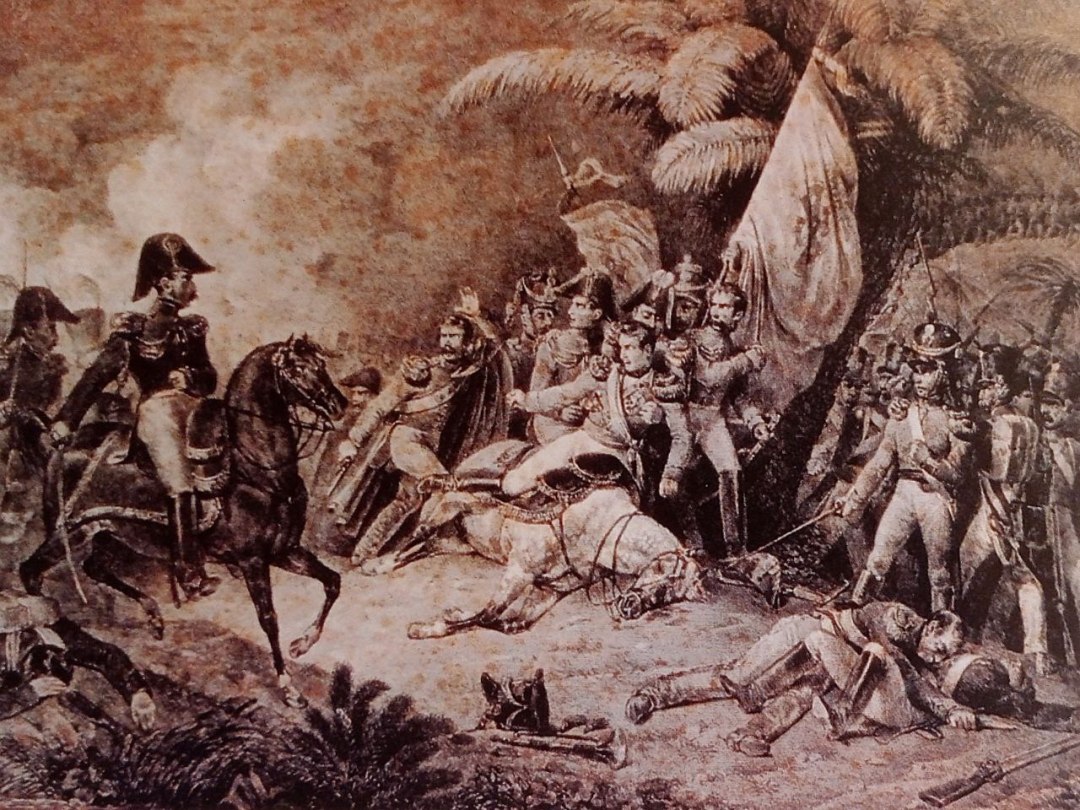 Batalla de Ayacucho, grabado del siglo XIX.