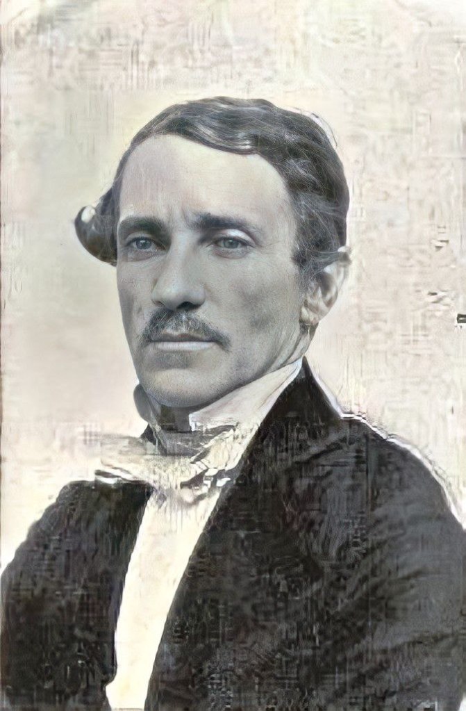 Fernando Bolívar en una imagen durante su adultez. La foto fue retocada con la app Remini