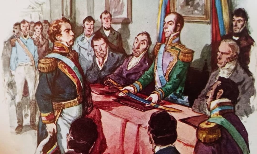 Simón Bolívar y José Antonio Páez