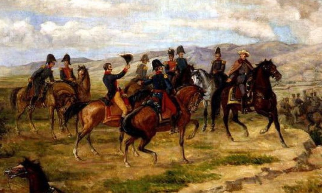 Versión de la Batalla de Ayacucho, por Tovar y Tovar