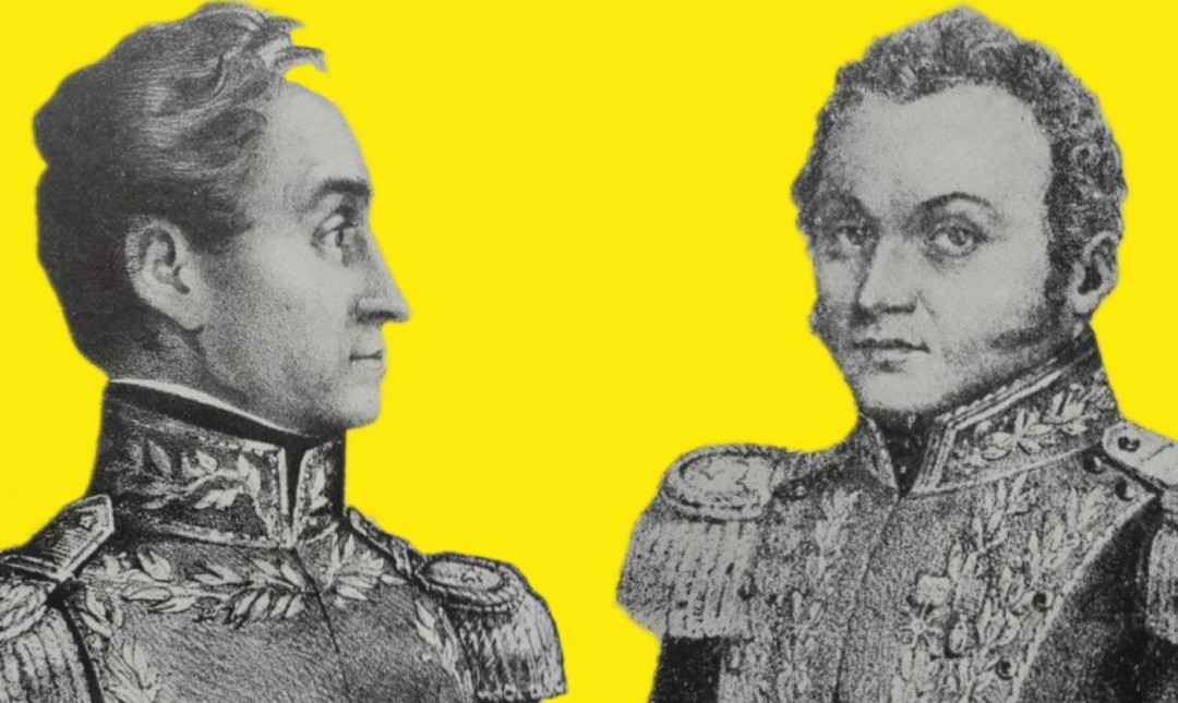 Simón Bolívar y José Antonio Páez
