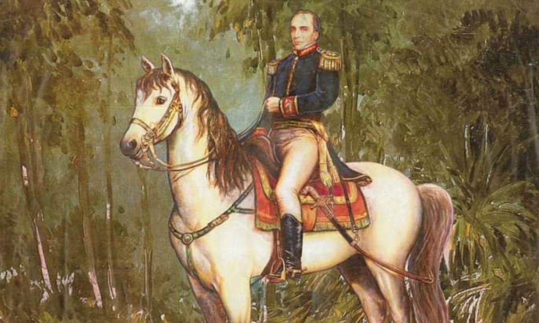 Rafael Urdaneta a caballo, por Luis Romero Rubio.