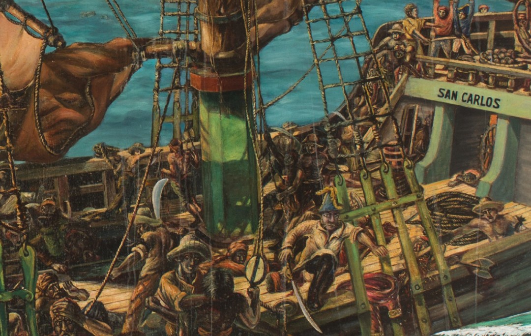 Batalla Naval del Lago, por Kuruvinda.